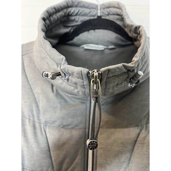 Athleta Vest Womens Extra Small Gray Vistaline Quilted Puffer Funnel Neck - Picture 5 of 14